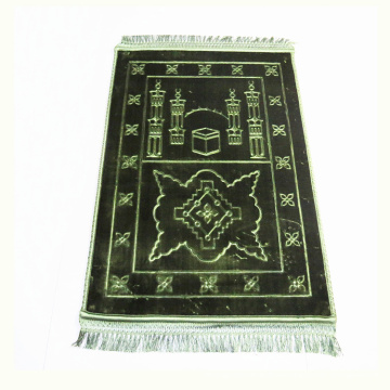 Wholesale Factory Direct Muslim Prayer Carpet Islamic Emboss Thick Sejadah Prayer Mat Embossed Nonslip Bottom Prayer